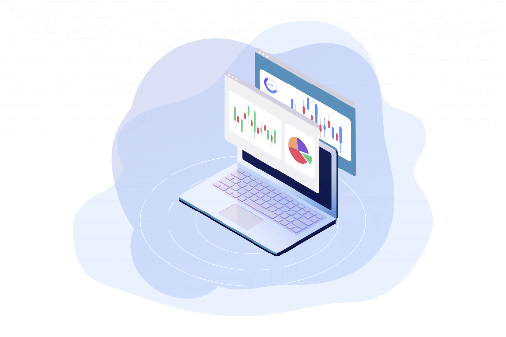 Laptop business chart