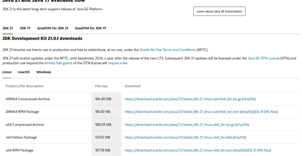 Installing Oracle JDK image 4