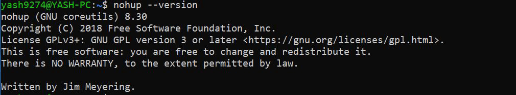 nohup 8